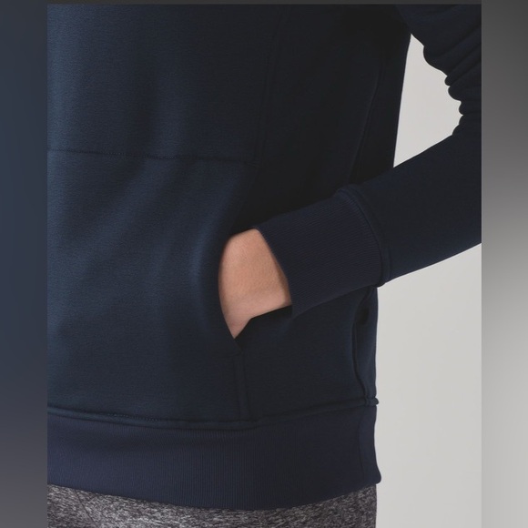 Lululemon Kick The Cold Funnel Neck Inkwell Navy Blue Size 6 - Picture 14 of 15